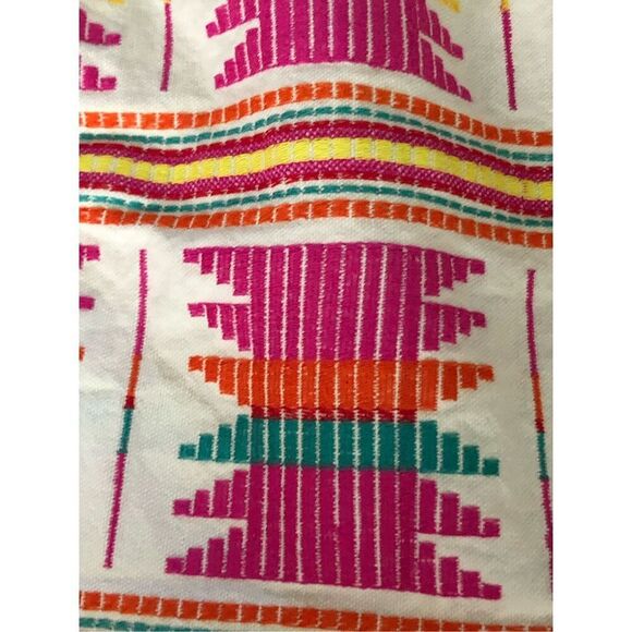 Freeway Beige Top Dress with Colorful Woven Skirt – Size M, - Picture 4 of 10